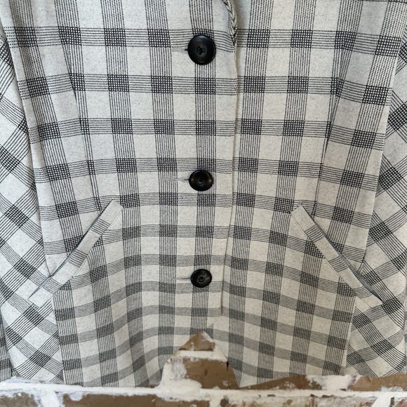 Cabi Valentina Peplum Jacket Size 10 Jersey Ponte Knit Checkered Blazer EUC‎ - Picture 5 of 15